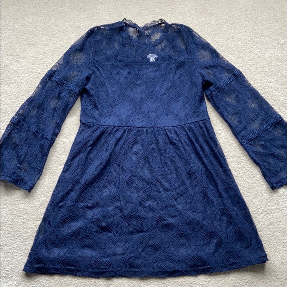 Xhilaration blue lace dress